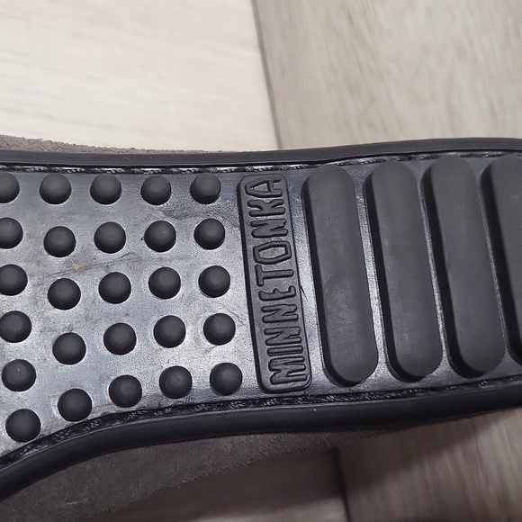 Minnetonka Womens 7.5 Thunderbird II Flats Shoes‎ Suede Beaded Fringe Moccasin - Picture 5 of 7